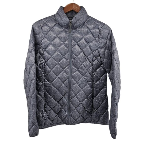 32 Degrees Heat Quilted Jacket S Gray 100% Polyester/Nylon Lightweight & Warm - Picture 1 of 6